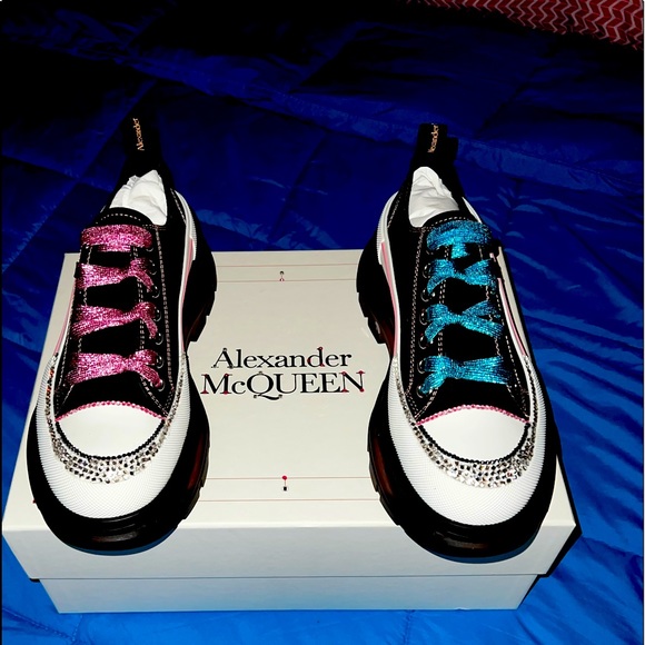 Alexander McQueen Other - Beautiful mens fully customized, pink and black gems Alexander McQueens💖💙